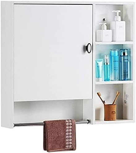 80 cm Badezimmermöbel-Set mit Waschbecken, Wandschrank und LED-Spiegel